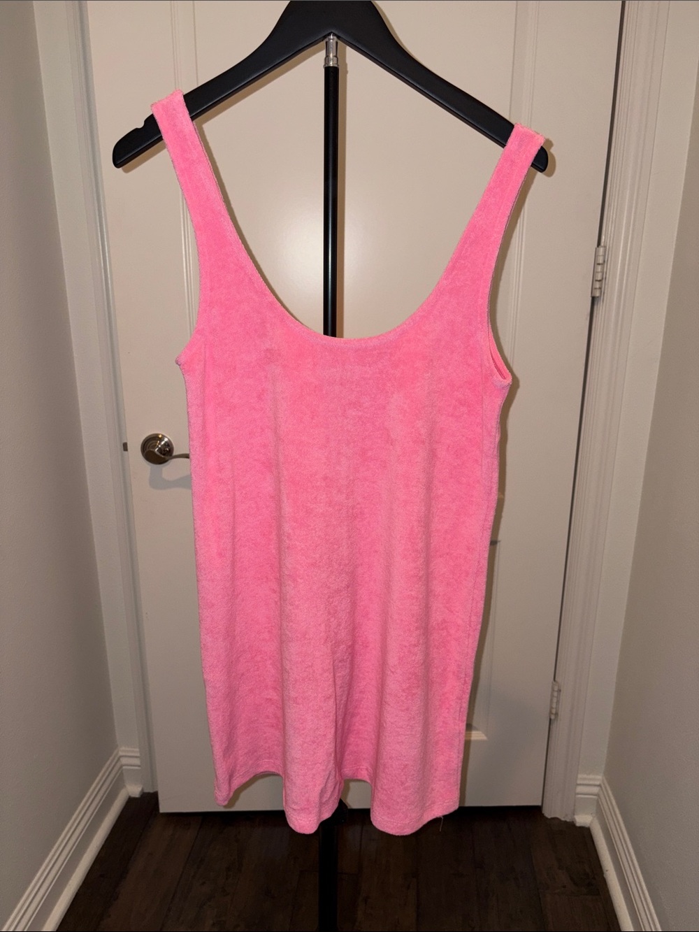 Zara Pink Sleeveless Terry Tank Dress - Women’s Casual Top